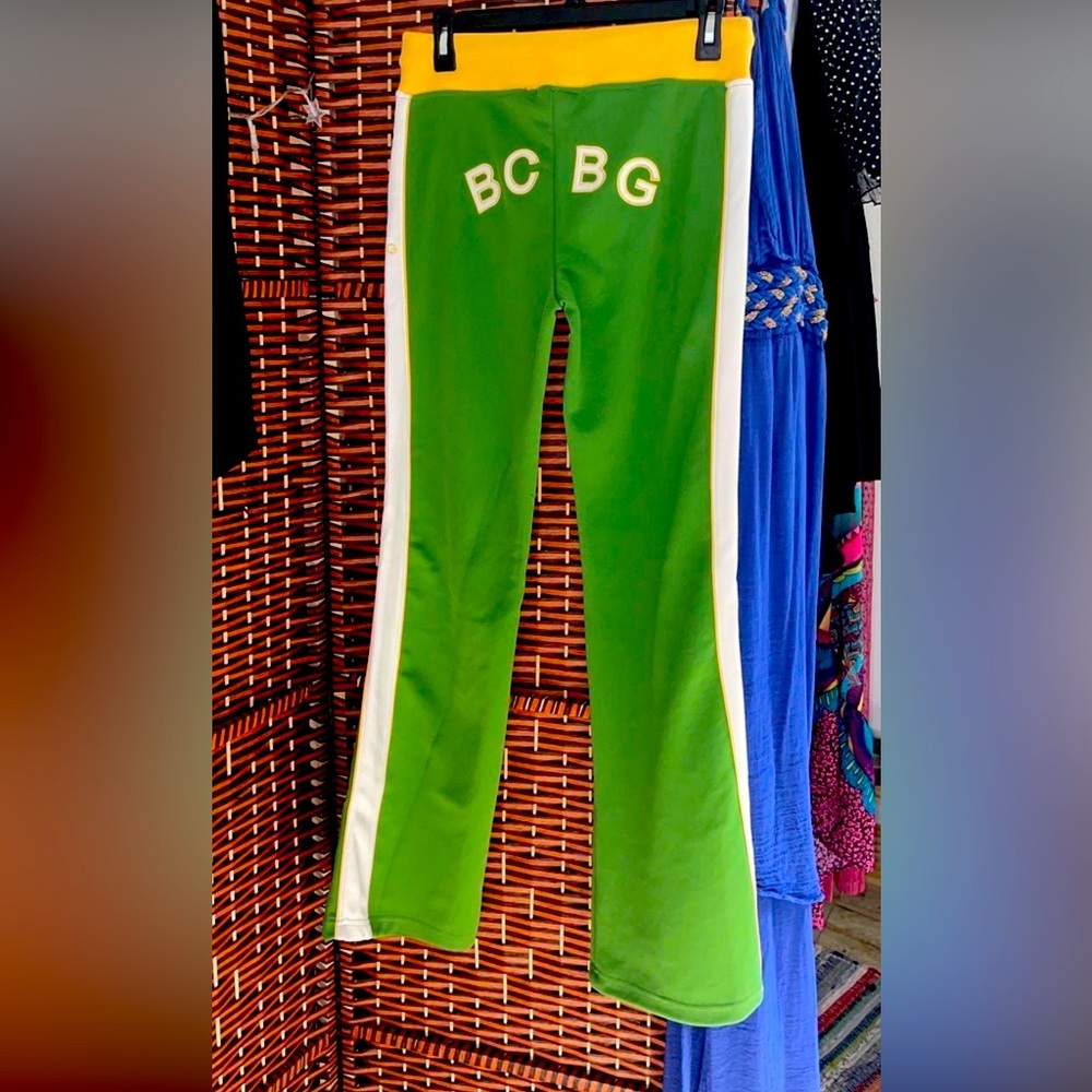 ❤️BCBG MAXAZRIA❤️ Green/Yllw Flare Jogger